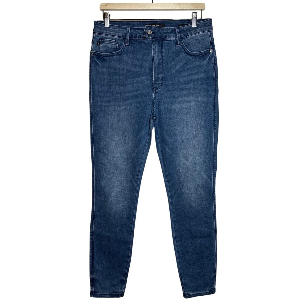 Judy Blue JB88615MD High Waisted Skinny Jeans Sz 13 / 31 Stretch Tummy Control
